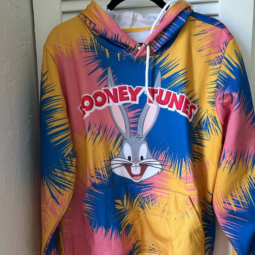 Looney Tunes Members Only XL Hooded Sweatshirt NWT XL  Gorgeous  j1